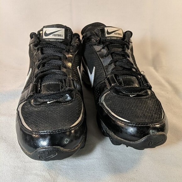Nike Land Shark Legacy Football Cleats Mens US 8 Black White 396231-011 - Picture 3 of 12